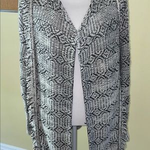 GAP black and white open cardigan sweater L